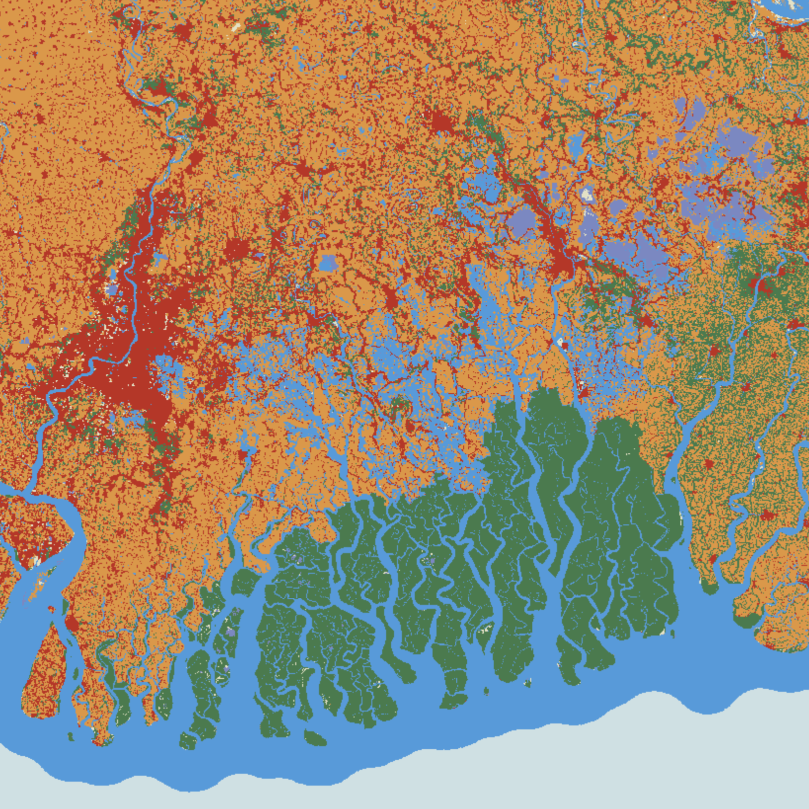 10m Annual Land Use Land Cover Ganges Delta